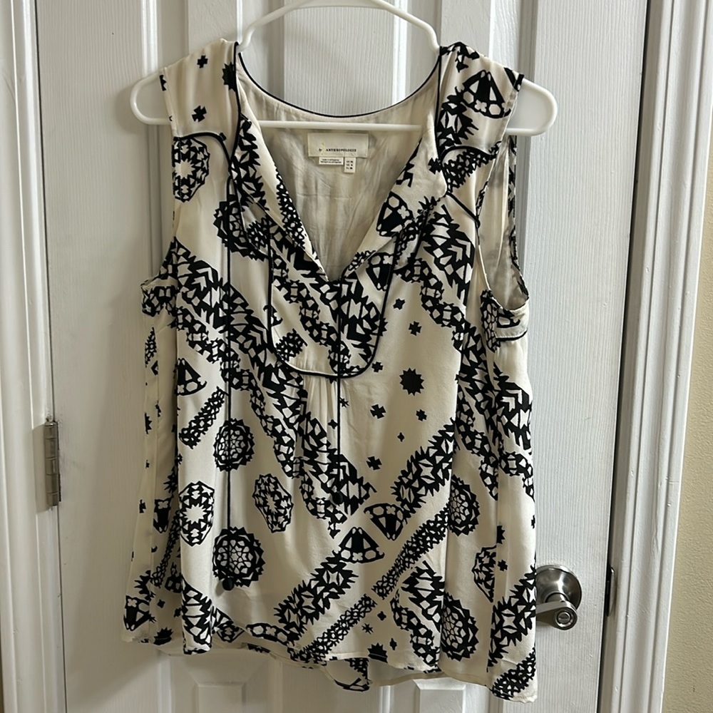 Anthropologie sleeveless blouse